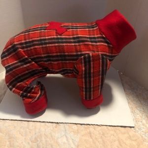 Doggie tartan PJ’s medium newly made